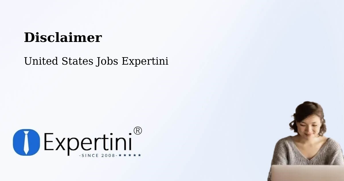 Disclaimer – Cameron Park - United States Jobs Expertini